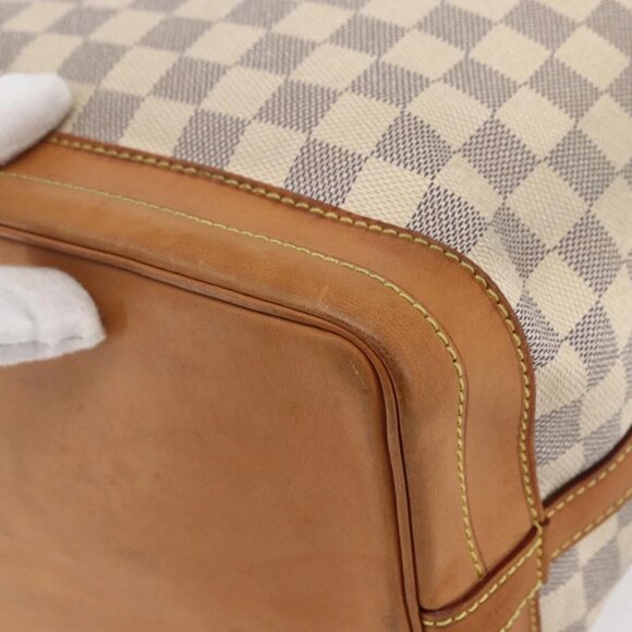 LOUIS VUITTON Damier Azur Noe Shoulder Bag N42222 LV Auth 146319 - Picture 5 of 16